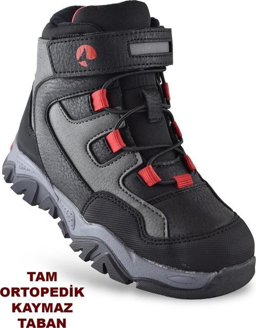 Barcelona Ortopedik Cırtlı Unisex Çocuk Bot Ayakkabı Çocuk Outdoor Bot