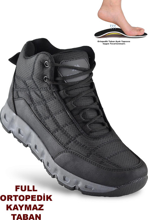 2602 Ortopedik Bağlı Outdoor Erkek Bot Ayakkabı Günlük Erkek Kışlık Bot
