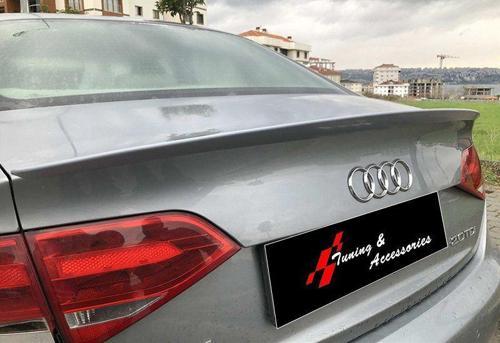 Audi A4 Uyumlu B8 20082015 - Bagaj Üzeri Anatomik Spoiler - Plastik