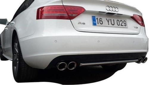 Audi A5 Uyumlu 8P3 2012 - 2016 Sportback Arka Tampon Eki - Difüzör (Plastik)