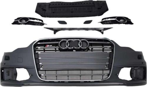 Audi A6 Uyumlu 2012-2014 S6 Ön Tampon Panjur Seti