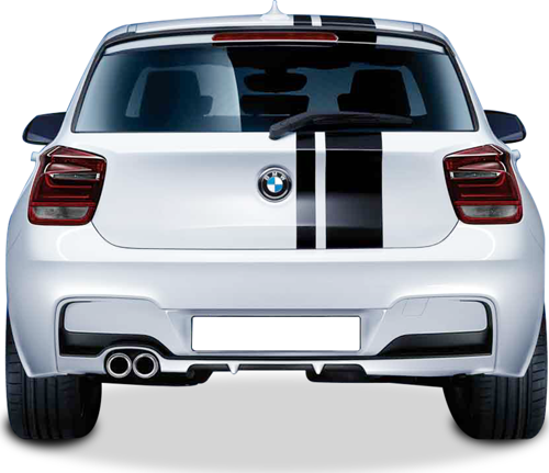 Bmw 1 Uyumlu Serisi F20 2012 - 2015 M Performance Arka Tampon Eki - Difüzör (Plastik)