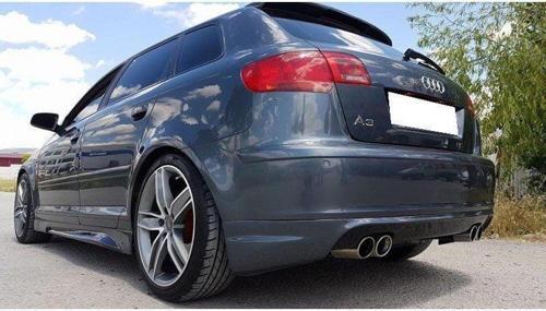 Audi A3 Uyumlu 8P 2006-2012 Arka Ek (Plastik)