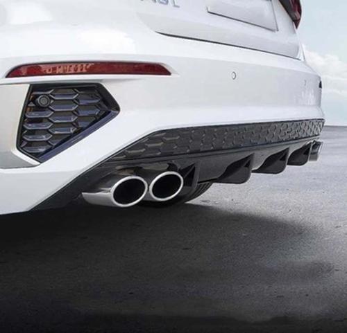 Audi A3 Uyumlu Hatchback 2021 Çift Egzozlu Difüzör Parça