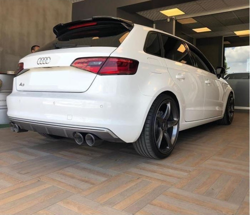 Audi A3 Uyumlu Hatchback Spoiler 2014-2018 (Piano Black) Drs 4X4 Tunıng
