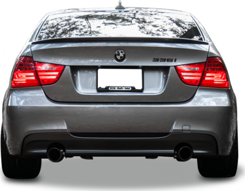 Bmw E90 Uyumlu (2004-2011) 3,35 Sağ - Sol Tek Çıkış Difüzör (Parlak Siyah)