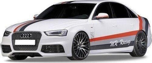 Audi A4 B8 2008 - 2012 RS4 Yan Marşpiyel Seti (Plastik)