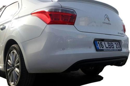 Citroen C Uyumlu Elyesee (2012-2016) Arka Tampon Eki - Difüzör (Plastik)