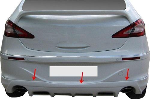 Chery Chance Uyumlu A3 Hatchback Arka Tampon Altı Fiber 2011 Ve Sonrası