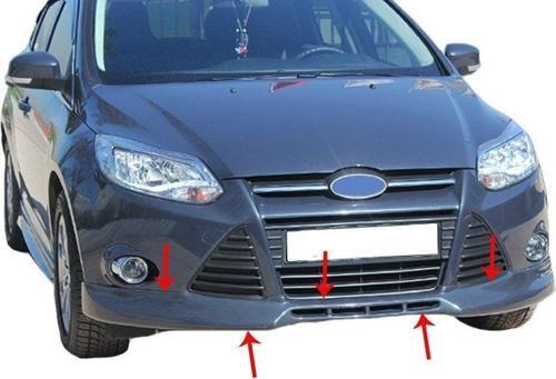 Ford Focus Uyumlu 3 Ön Tampon Altı Fiber 2011-2014