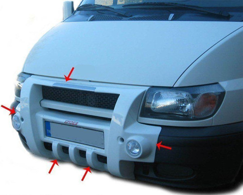 Ford Transit Uyumlu 5 Ön Koruma (Sisli) Fiber 2003-2006