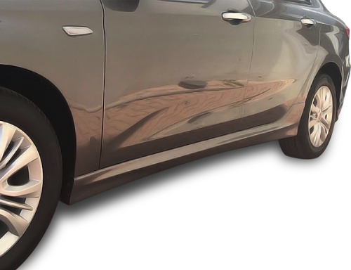Fiat Egea Uyumlu Hatchback - Sedan (2015 - 2018) Yan Marşpiyel Seti (Plastik)