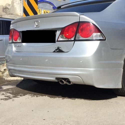 Honda Civic Uyumlu Arka Tampon Eki Mugen Model 2006-2012 Boyalı Parça