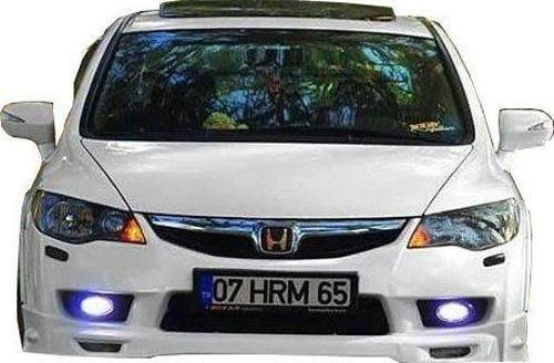 Honda Civic Uyumlu Fd6 Mugen (2009-2011) Makyajlı Ön Tampon Ek (Plastik)