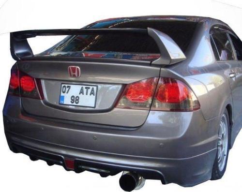 Honda Civic Uyumlu Fd6 Mugen Rr Arka Ek (Plastik) Sağdan Çift