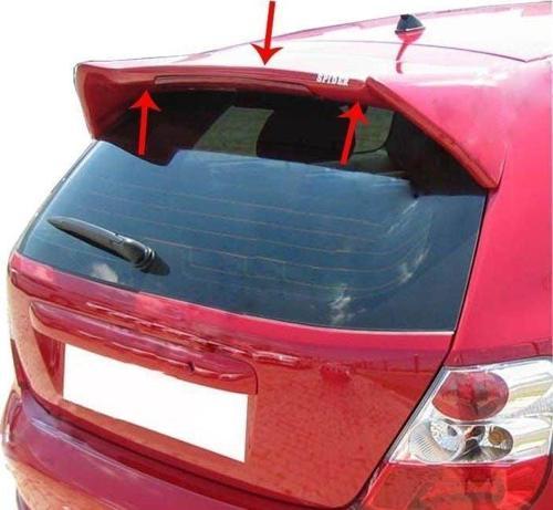 Honda Euro Uyumlu Civic Spoiler Cam Üstü (Işıklı)(Type-R Md) Fiber 2001-2006