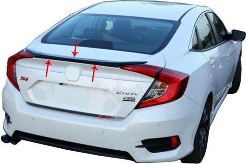 Honda Civic Uyumlu 10 Spoiler Bagaj Gt Md:2 Fiber 2016 Ve Sonrası