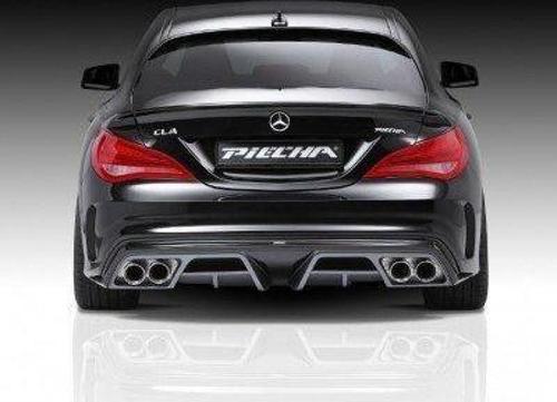 Mercedes Cla Uyumlu W117 Amg (2012-2015) Piecha Arka Tampon Eki - Difüzör (Plastik)