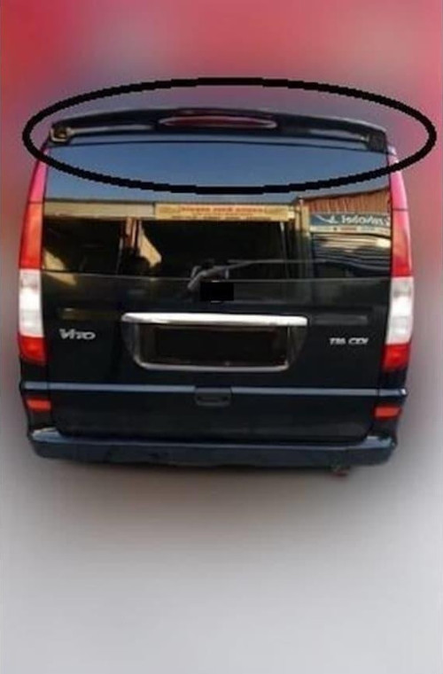 Mercedes Vito Uyumlu 2004-2015 Spoiler Boyalı