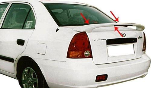Hyundai Accent Uyumlu Admira Spoiler Bagaj Yüksek (Işıklı) Fiber 2003-2006