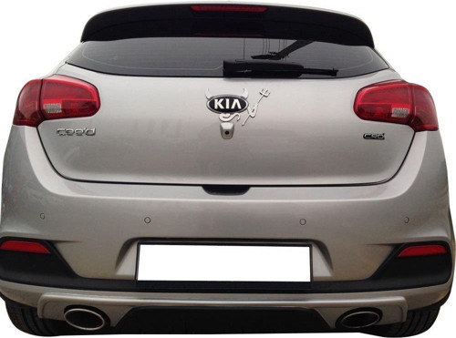Kia Ceed Uyumlu (2013-2016) Arka Tampon Eki - Difüzör (Plastik)