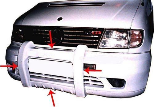 Mercedes Vito Uyumlu W638 Ön Koruma Fiber 1996-2003