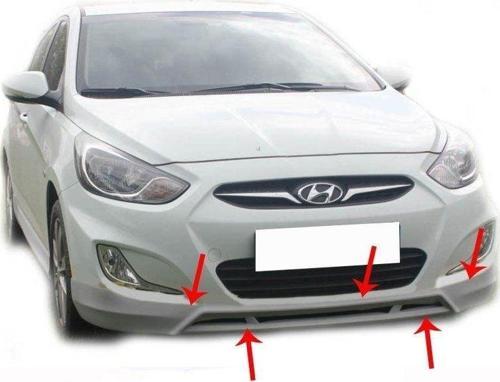 Hyundai Accent Uyumlu Blue Rb Ön Tampon Altı Fiber 2011 Ve Sonrası