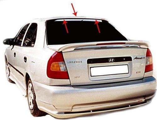 Hyundai Accent Uyumlu Spoiler Cam Üstü Fiber 2000-2003