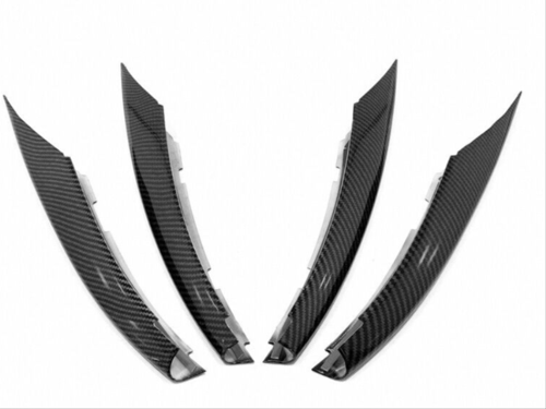 Mercedes W177 Uyumlu A Serisi 2019+ Ön Tampon Bıçakları - 4 Parça - Karbon