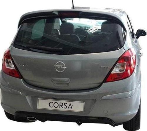 Opel Corsa Uyumlu D (2007-2015) Arka Tampon Eki - Difüzör (Plastik)