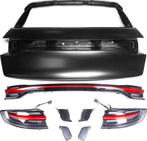 Porsche Macan Uyumlu 2018+ Bagaj Kapağı Ve LED Stop Facelift - Kırmızı
