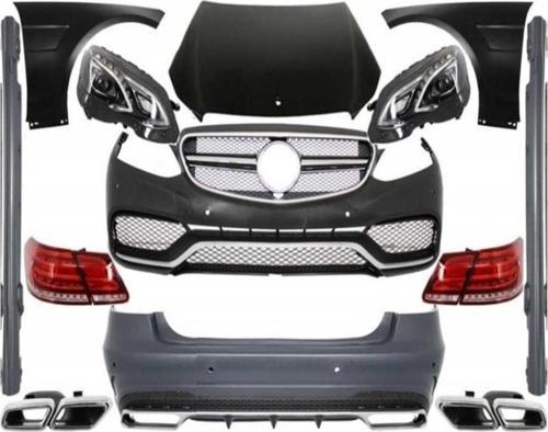 Mercedes W212 Uyumlu Full Body Kit-Makyajsız Kasayı Makyajlı E63E Çevirme(Far-Stop-Kaput Ve Çamurluk Dahil)