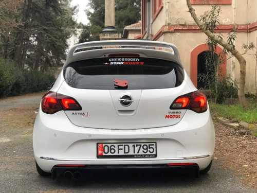 Opel Astra Uyumlu J Çift Kat Spoiler (Fiber)