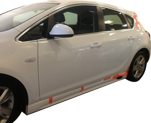 Opel Astra Uyumlu J Hatchback - Sedan Uyumlu 2013 - 2015 Yan Marşpiyel Seti (Plastik)