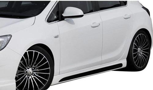 Opel Astra Uyumlu J Hatchback 2011 - 2015 Custom Yan Marşpiyel Seti (Plastik)
