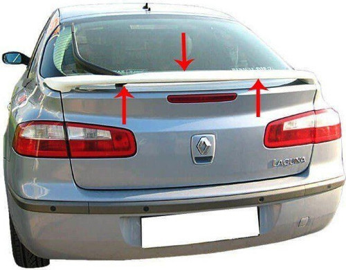 Renault Laguna Uyumlu 2 Spoiler Bagaj Yüksek (Işıksız) Fiber 2003-2007
