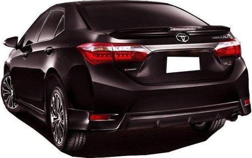 Toyota Corolla Uyumlu (2012-2016) Arka Tampon Flap + Difüzör (Plastik)