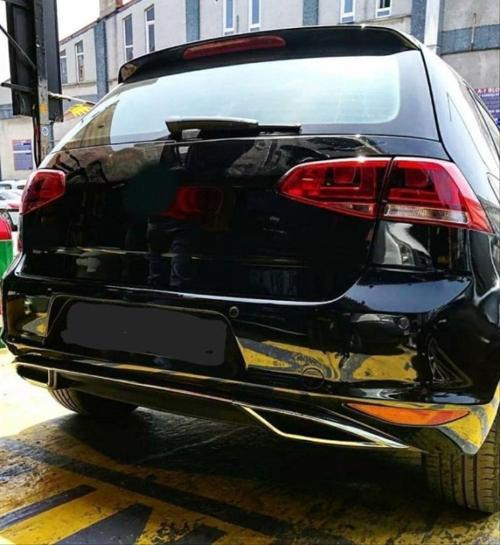 Volkswagen Golf Uyumlu 7 2013-2017 Difüzör Parlak Siyah