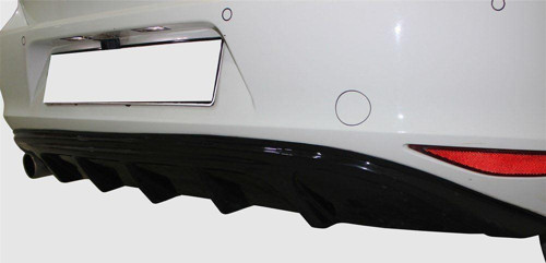 Volkswagen Golf Uyumlu 7 Arka Orta Tampon (Difüzör) Fiber 2013 Ve Sonrası