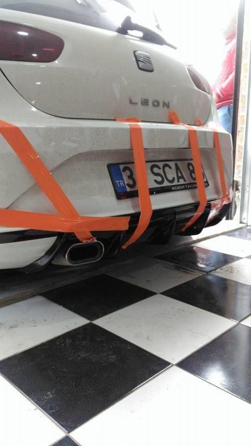 Seat Leon Uyumlu Mk2 Difüzör Makyajlı (Plastik)