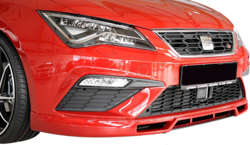 Seat Leon Uyumlu Mk3.5 -5F (2017-2020) Rieger Style Fr Uyumlu Ön Tampon Ek (Plastik)