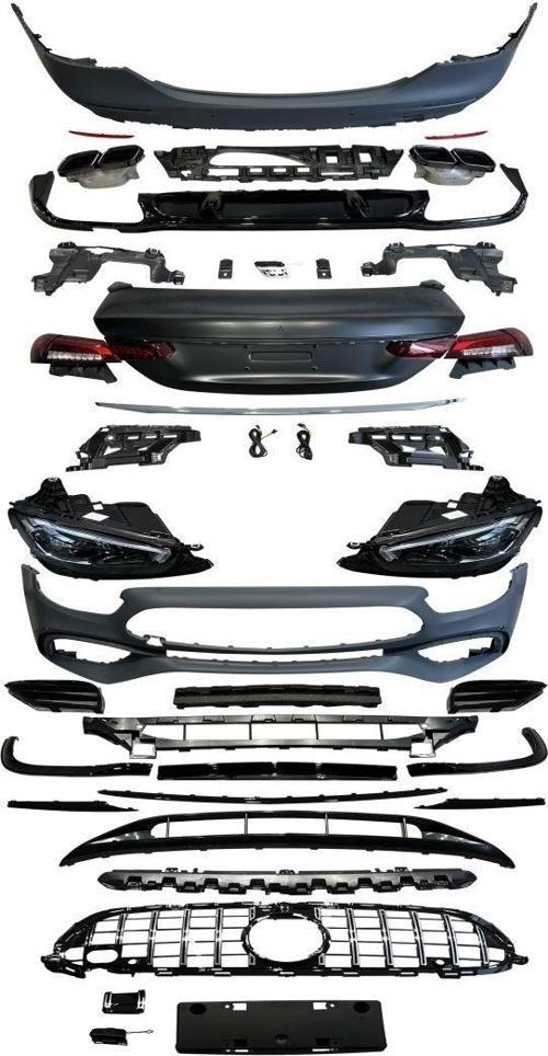 W213 2016-2019 Uyumlu W213 E Serisi İçin 2020+ Amg 63S Facelift (Far-Stop-Bagaj Dahil)