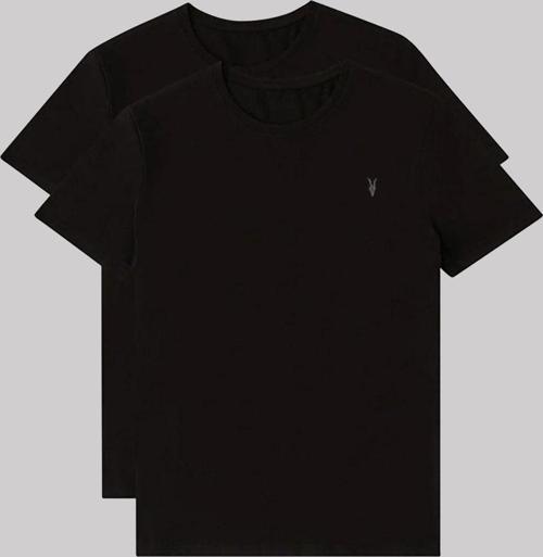 Erkek Siyah Bisiklet Yaka Standart %100 Pamuk Erkek Basic Spor T-Shirt 2'Li Paket