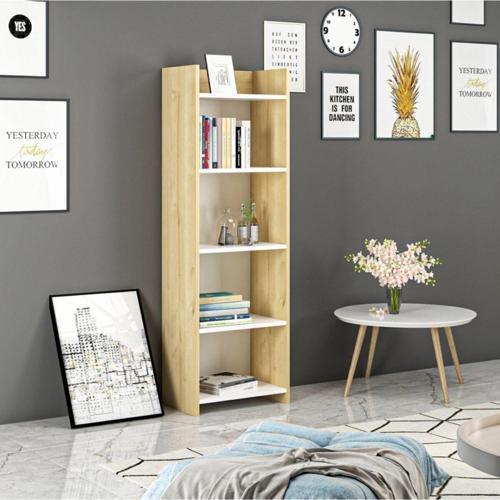 DemonteHome Amydh Ki̇taplik (45) Cm Safi̇rmeşe Beyaz