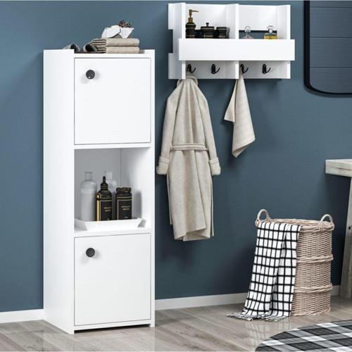 DemonteHome Teodh Banyo Dolabi Beyaz