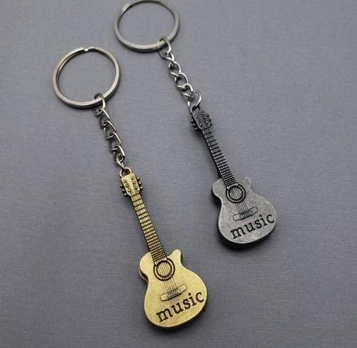Metal Gitar Anahtarlık