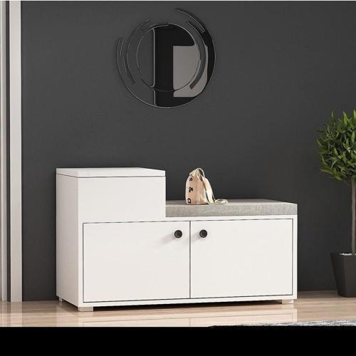 DemonteHome Elegantdh Mi̇nderli̇ Ayakkabilik Beyaz