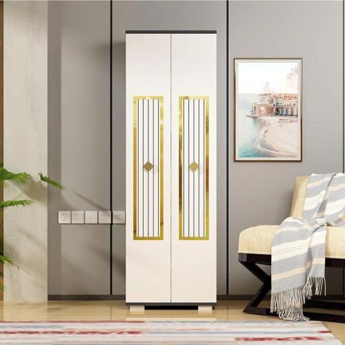 DemonteHome Noradh (B) 2 Kapakli Çok Amaçli Dolap Antrasi̇t-Beyaz-Altin