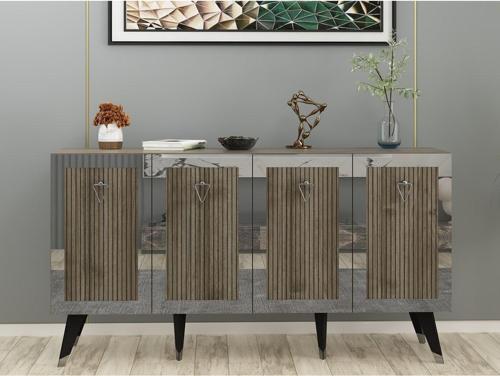 DemonteHome Baredh Konsol Cevi̇z Gümüş