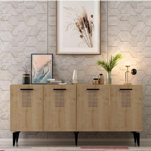 DemonteHome Asimodh 4 Kapaklı Konsol Safirmeşe Safirmeşe